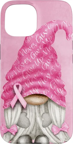 Vista 6 de Pink Cancer Support with Gnome for Breast Cancer Awareness Case for iPhone 17