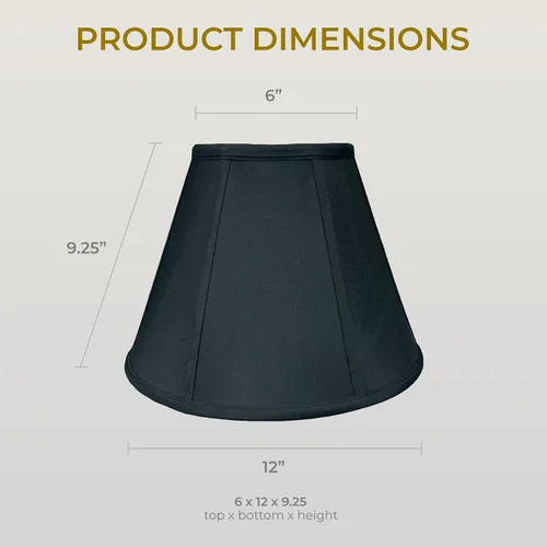 Vista 114 de Royal Designs, Inc. BS-707FC-6AGL Deep Empire Basic - Pantalla para lámpara con clip de llama, 3.5 x 6 x 5.75 pulgadas, color dorado antiguo