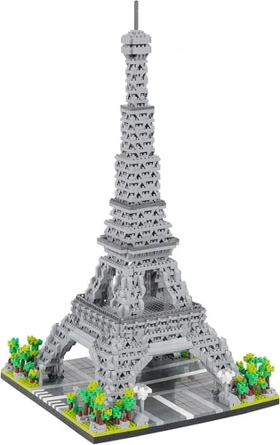 Vista 11 de Juego de bloques de construcción Modelo Arco del Triunfo Micro Bloques de construcción 2020 PCS Kit de construcción de arquitectura famosa, regalos