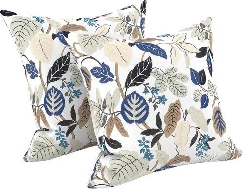 Vista 189 de LVTXIII - Juego de fundas para cojines de sofá o sillón de exteriores, para lumbar, no se decoloran, 2 unidades de 12" x 20", con relleno, estampado