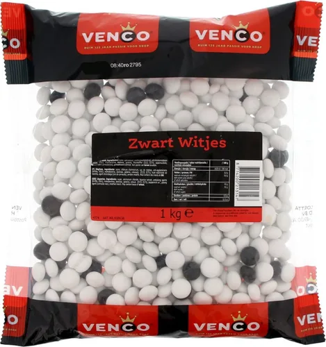 Vista 2 de Venco Negro y Blanco (Zwart Witjes) Bolsa de 2.2 Lb