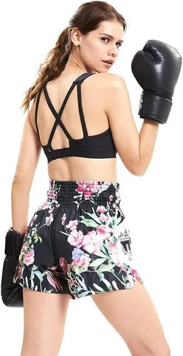 Vista 9 de Tuff Sport Pantalones cortos de boxeo Muay Thai Estilos Tradicionales MMA Entrenamiento Kickboxing