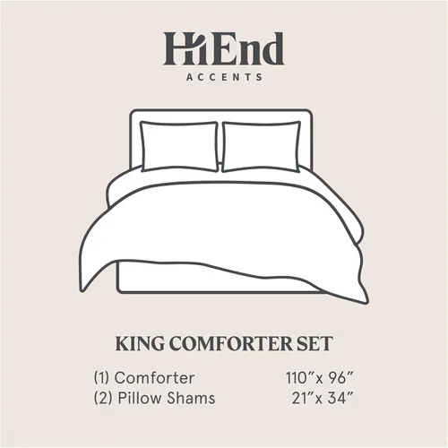 Vista 9 de Paseo Road by HiEnd Accents Juego de edredón de 3 piezas con fundas de almohada, juego de edredón de bosque súper King, juegos de edredón de pinos