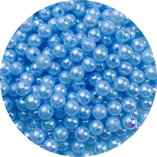 Vista 16 de 1000 cuentas de perlas para manualidades de 0.236 pulgadas, colores AB, cuentas redondas sueltas para collares, pulseras, aretes, fabricación