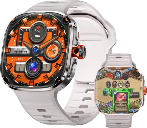 LOKMAT Reloj inteligente Android con tarjeta SIM 4G, pantalla grande AMOLED de 2.16 pulgadas, 3 GB+32 GB, reloj inteligente para hombres y mujeres