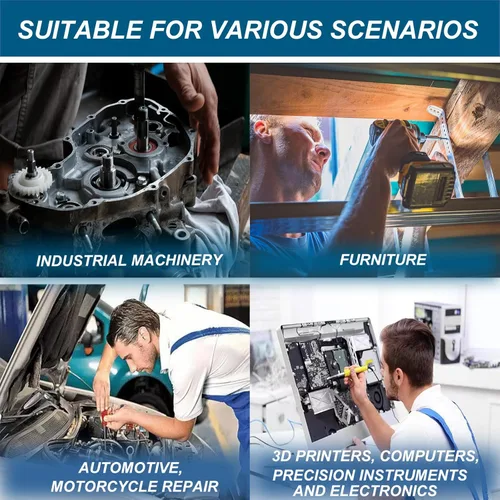 Vista 6 de 1230 piezas, kit surtido de tornillos métricos M2 M3 M4 M5, acero aleado de grado 12.9, juego de tornillos de cabeza hexagonal con tuercas
