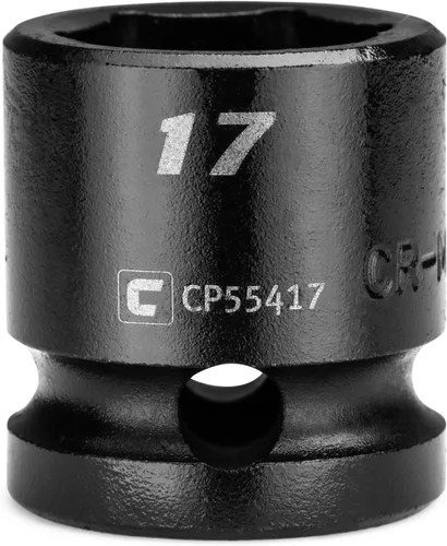 Vista 17 de Capri Tools Zócalo de impacto rechoncho de 0.394 in, accionamiento de 1/2", 6 puntos, métrico, CP55410