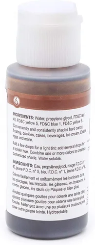 Vista 2 de Lorann Oils Colorante líquido para alimentos, 1 onza, marrón