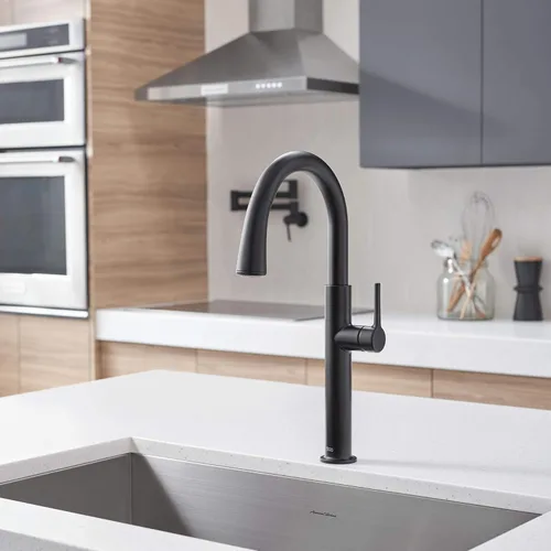 Vista 4 de American Standard 4803300.243 Studio S Grifo de cocina desplegable con pulverizador negro mate