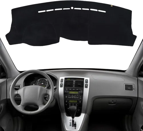 Vista 23 de KEYOOG Cubierta de tablero Tapete de salpicadero Compatible con Hyundai Tucson 2015-2010, 2015 IX35 (para transmisión manual izquierda), tapete