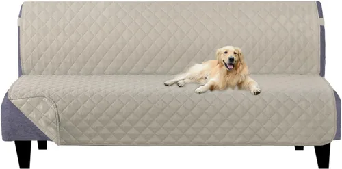 Vista 148 de U-NICE HOME Funda para sillón reclinable, reversible, con correas elásticas, resistente al agua, protege de perros y mascotas, sillón pequeño