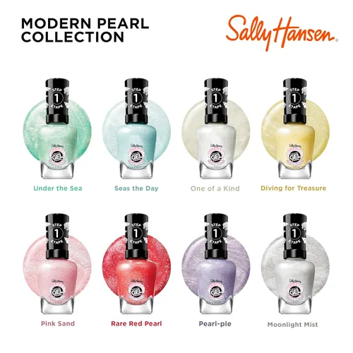Vista 21 de Sally Hansen Miracle Gel™ x Jared McCain, GOAT Gold, Larga duración, fórmula tipo gel, sin necesidad de lámpara UV, esmalte de uñas dorado