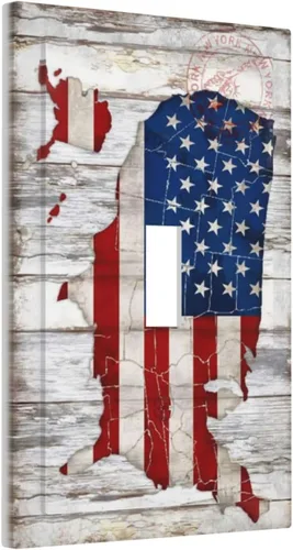 Vista 32 de Pintura al óleo de flores abstractas de 1 cuadrilla de interruptor de luz dúplex individual cubierta de salida placa de pared decorativa Placa