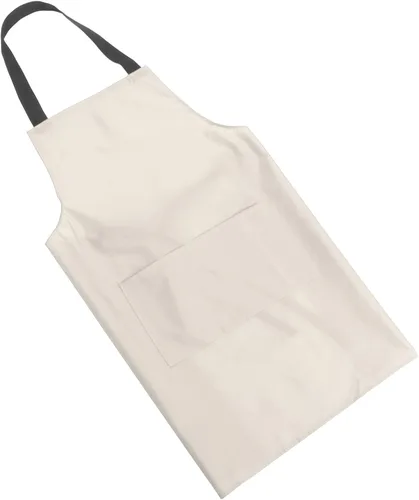 Operitacx Waterproof Kitchen Apron for Women and Men Pvc Waist Apron with Large Pocket for Home and Restaurant Use Beige