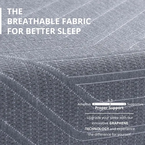 Vista 3 de EGOHOME - Colchón de espuma viscoelástica individual de 10 pulgadas para dolor de espalda, cama de gel de cobre refrescante en una caja, espuma