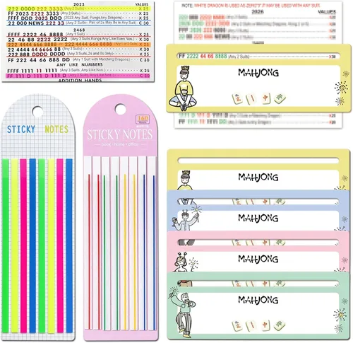 Vista 8 de American Mahjong - Juego de accesorios con tarjetas barajadoras, embrague
