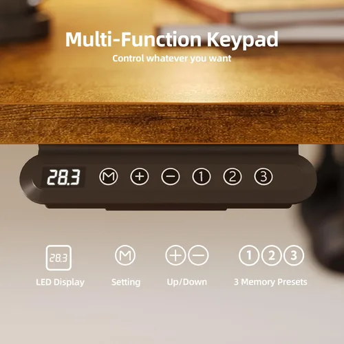 Vista 33 de INNOVAR Escritorio eléctrico de pie, escritorio de pie de altura ajustable, escritorio de pie de 40 x 24 pulgadas para computación de oficina