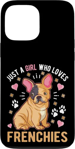 Vista 24 de Just A Girl Who Loves Frenchies Funda Bulldog Francés para iPhone 16