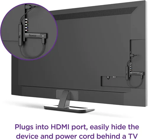 Vista 3 de Roku Streaming Stick+ Dispositivo de transmisión HD/4K/HDR con alcance inalámbrico de largo alcance y control remoto de voz Roku con controles