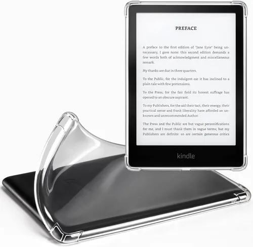 CoBak Funda transparente para Kindle Paperwhite 11.ª generación 2021 y Edición Signature (6.8") - Funda trasera de silicona ligera y resistente a