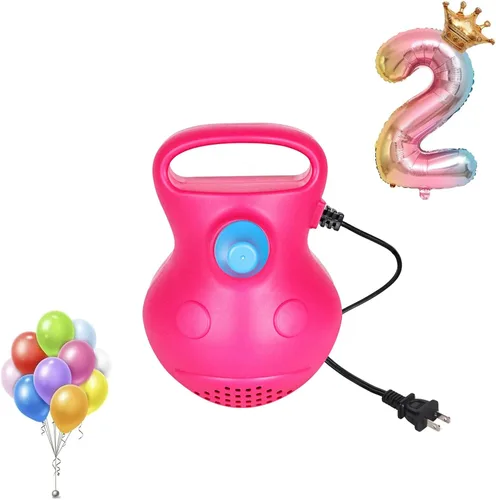 LIBERRWAY Electric Balloon Pump, Portable Balloon Air Pump for Round & Foil Balloons, Fast Balloon Blower Pump Inflator for Party Decoration,