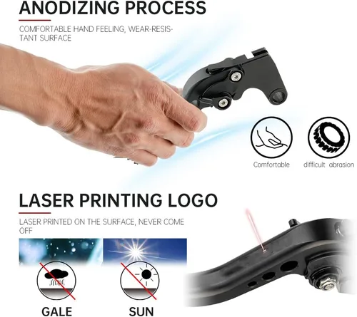 Vista 6 de PRASHANT Motorcycle Clutch Lever and Brake for B-M-W G650 GS for Sertao G 650 GS 2010-2015 Motorcycle Adjustable Folding Extendable Brake Clutch