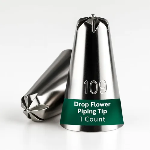 Restaurantware Pastry Tek - Punta de pastelería reutilizable para glaseado de flores – # 109 resistente a las abolladuras, punta de pastelería de