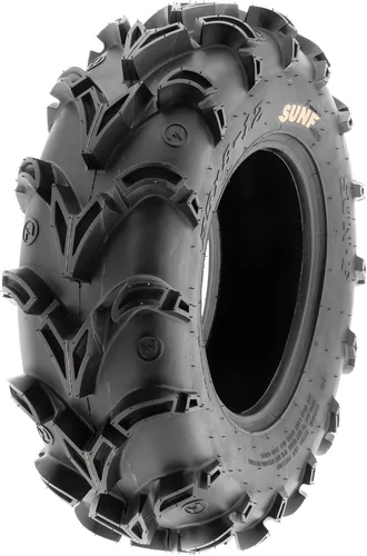Vista 6 de Juego de 4 neumáticos SunF 25x8-12 delanteros y 25x10-12 traseros Deep Mud + Trail ATV UTV Off-Road Neumáticos, 6PR, sin cámara A050