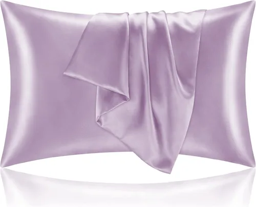 Vista 66 de BEDELITE Funda de almohada de satén para cabello y piel, súper suave y refrescante similar a las fundas de almohada de seda, paquete de 2 con cierre