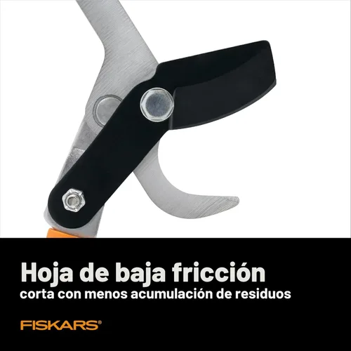 Vista 4 de Fiskars Podadora de Derivación de Jardín con Palanca de Potencia de 28 Pulgadas y Recortadora de Árboles, Hoja de Acero Rectificada de Precisión