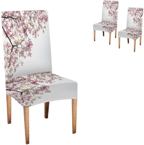 Vista 53 de CAPSCEOLL Juego de 4 fundas para sillas de comedor, color turquesa, turquesa, turquesa, turquesa, turquesa, verde azulado, fundas de asiento Parson