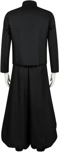 Vista 5 de Disfraz de Gojo Satoru de High School para hombre, disfraz de cosplay de Jujutsu Kaisen