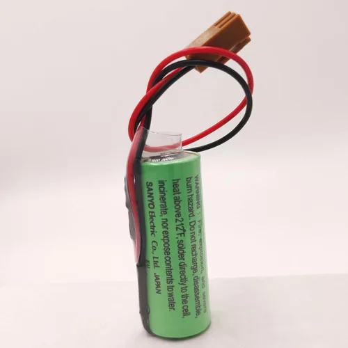 Vista 3 de 4 unids CR17450SE-R / A98L-0031-0012 3V 2500mah PLC batería con enchufe para FANUC PLC batería