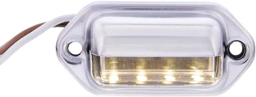 Vista 2 de United Pacific 39930 - Luz LED cromada para matrícula/luz de utilidad para UTV, camión, remolque, RV, DOT FMVSS 108, 12V, resistente al agua - UNA