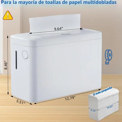 Vista 3 de Pollock - Dispensador de toallas de papel para encimera, comercial, color 5857X-Negro