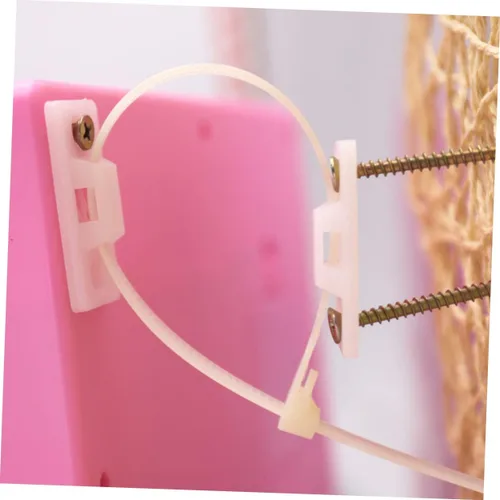 Vista 6 de VICASKY Paquete de 10 anclajes para muebles a prueba de bebés, kit de plástico blanco anti-punta para armarios de seguridad y uso doméstico, correas