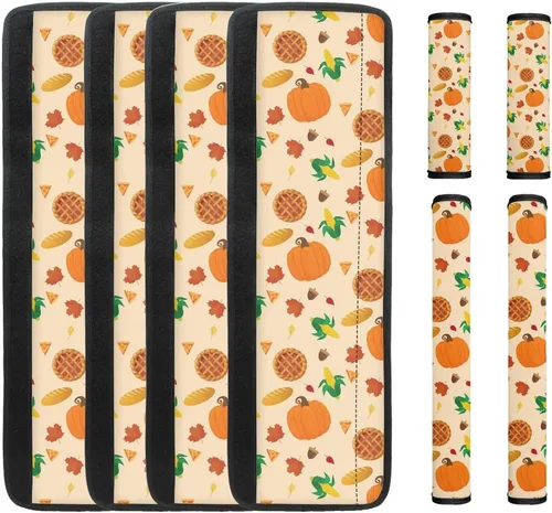 Vista 29 de DISNIMO Fundas para manija de puerta de refrigerador con calabaza otoñal, 8 piezas Kithchen para nevera, microondas, horno, lavavajillas, protector