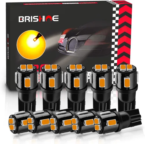 194 bombillas LED extremadamente brillantes de color ámbar amarillo 5630 chipsets 168 2825 175 T10 W5W bombillas LED de repuesto para interior de