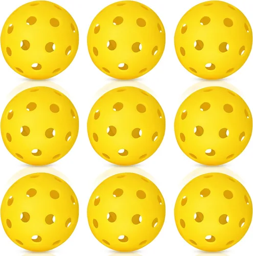 Outdoor Pickleball Balls Set, USAPA Approved, 40 Hole, High Bounce True Flight, Durable for All Skill Levels
