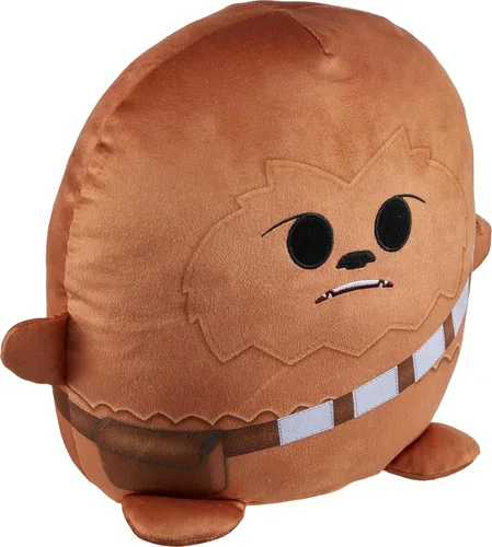 Vista 4 de Mattel Star Wars Cuutopia - Figura de peluche, muñeca de almohada redonda suave Chewbacca de 10 pulgadas, juguete coleccionable inspirado