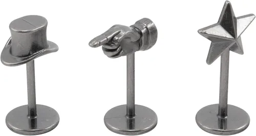 Vista 3 de Tim Holtz - Advantus Idea-Ology Adornos de metal 3/Pkg-Figure Stands Artesanía, Plata