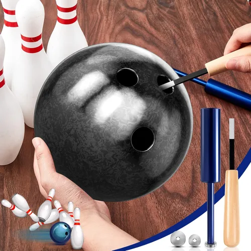 Vista 6 de Hungdao Kit de herramientas de extracción de cinta de entrenamiento de bola de bolos, 3 piezas, con cuchilla de repuesto, cuchillo biselado