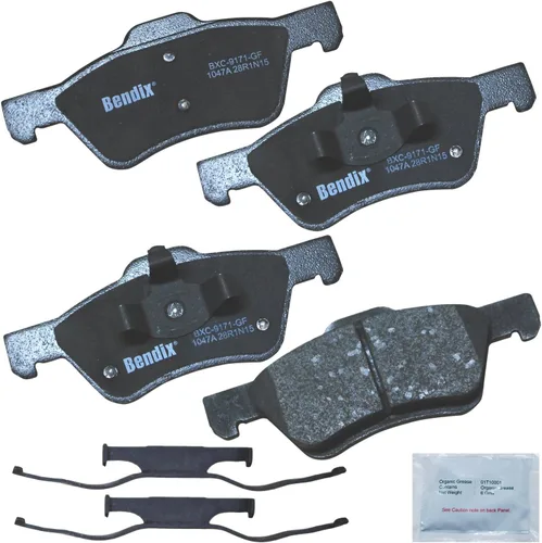 Vista 380 de Pastillas de freno delanteras semi-metálicas Bendix Priority1 CFM1774 para Ford Transit 2019-2017, Transit-150 2021-2015, Transit-250 2021-2015