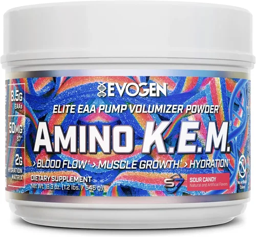 Vista 11 de Evogen Amino K.E.M. - Volumizador de Bomba en Polvo EAA y BCAA Suplemento de Aminoácidos BCAA para Flujo Sanguíneo, Crecimiento Muscular e