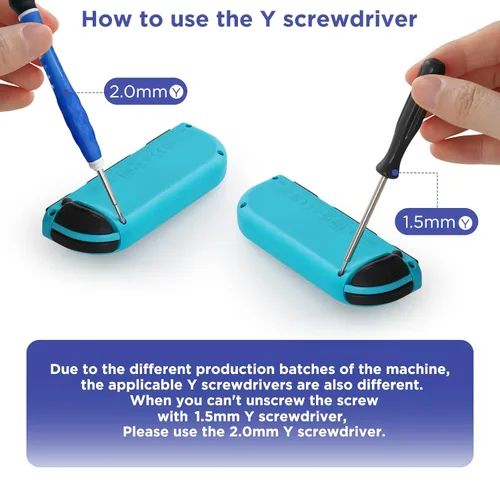 Vista 4 de GeeRic Joycon Joystick Replacement, 15 PCS Joycon Repair Kit Compatible with Switch OLED, Joycon Repair Kit Joystick Replacement Parts Set