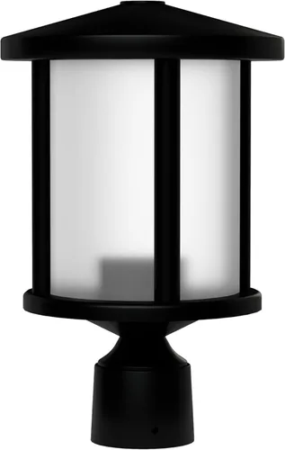 Vista 12 de KASTLITE Lámpara de poste para exteriores, se adapta a postes de lámpara de 3 pulgadas, luz de poste de linterna impermeable antioxidante, base E26