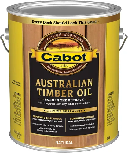 Vista 12 de Cabot Aceite de madera australiano, natural, 1 cuarto de galón
