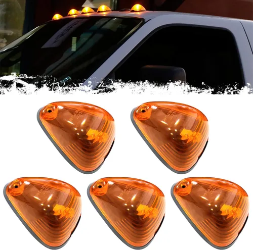 PSEQT Luces Marcadoras de Techo de Cabina 10 LED Ámbar Luces de Gálibo Superiores Compatibles con Ford 1999-2016 F150 F250 F350 F450 F550 Super Duty