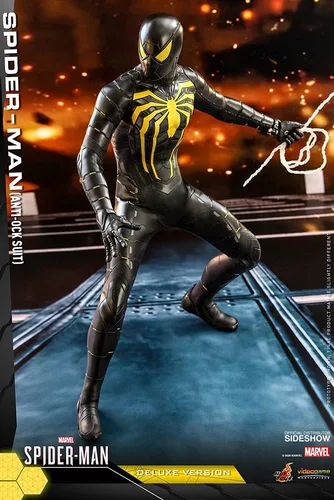 Vista 3 de Hot Toys Marvel Spider-Man Game Spider-Man (traje anti-OK) Deluxe 1/6 escala 12 pulgadas figura de acción