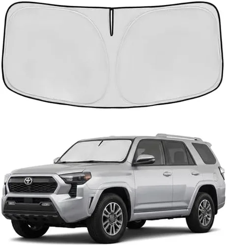 Vista 57 de Parasol para parabrisas Rivian R1S 2022-2024 2025, parasol para ventana frontal, ajuste personalizado, accesorios R1S, visera solar, pantalla